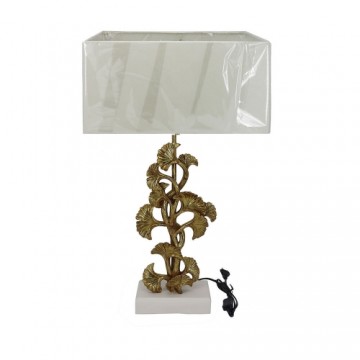 Настольная лампа DKD Home Decor Позолоченный полиэстер Белый Смола (38 x 20 x 59,5 cm)