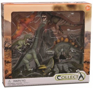 COLLECTA dinozauru rotaļu komplekts Aizvēsturiskā dzīve 6 gab., 89494