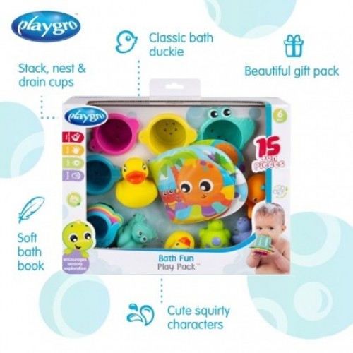 PLAYGRO vannas rotaļlietu komplekts Fun Play, 0188341 image 4