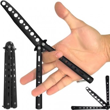 Butterfly knife for training - black / Mācību nazis Butterfly