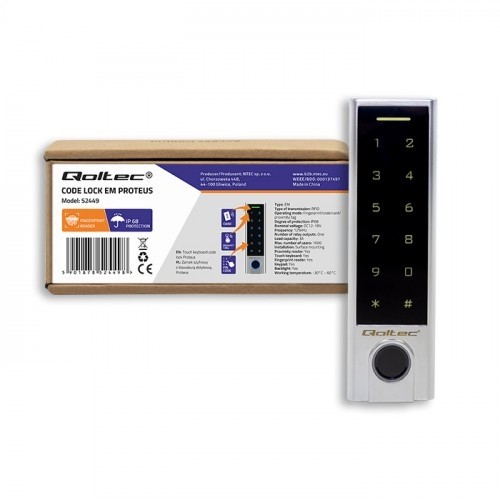Qoltec Code lock PROTEUS with fingerprint reader image 4