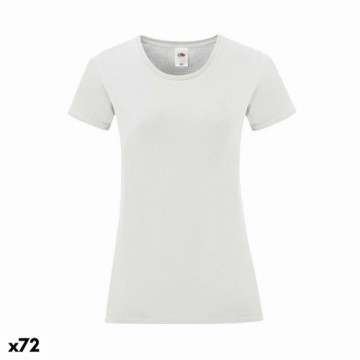 Bigbuy Fashion Sieviešu Krekls ar Īsām Piedurknēm 141317 100% kokvilnas Balts (72 Vienības)