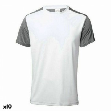 Bigbuy Fashion Vīriešu Krekls ar Īsām Piedurknēm 146459 Balts (10 gb.)