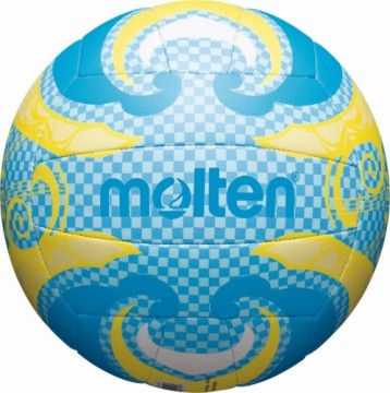 Волейбольный мяч для пляжа MOLTEN V5B1502-C, синт. кожа размер 5
