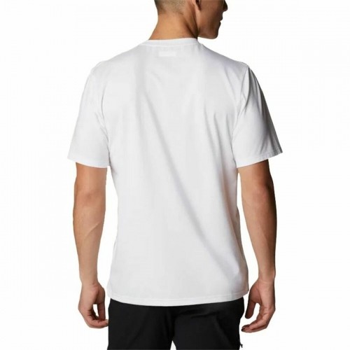 Vīriešu Krekls ar Īsām Piedurknēm Columbia Sun Trek Balts image 4