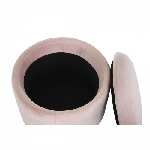 подставка для ног DKD Home Decor Чёрный Розовый Металл полиэстер (42 x 42 x 42 cm) image 3