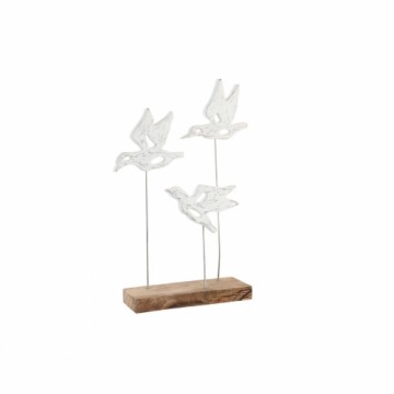 Dekoratīvās figūriņas DKD Home Decor Brūns Balts Dzelzs Mango koks Putni (32 x 10 x 51 cm)