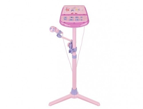 Karaoke mikrofons ar statīvu, rozā IS image 5
