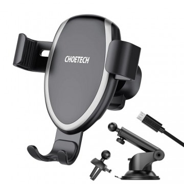 Car Phone Mount CHOETECH, with wireless charging function, 10W