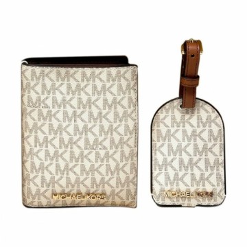Naudas Maks Michael Kors 35H1GGZD8B-VANILLA Bēšs Āda (10 x 14 cm)