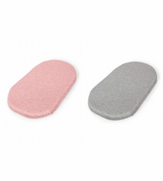 Palagi ratiņu matracim L.GREY+PINK (2 gab.) Ceba Baby 844