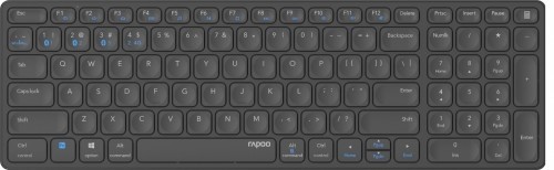 Rapoo Multimode wireless blade keyboard compact d. gre image 1