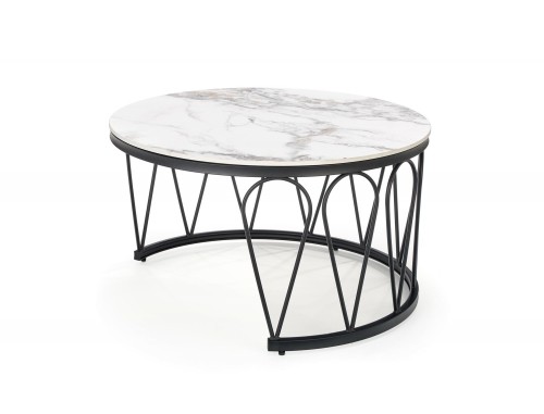 Halmar FORMOSA set of 2 coffee tables, white marble image 5