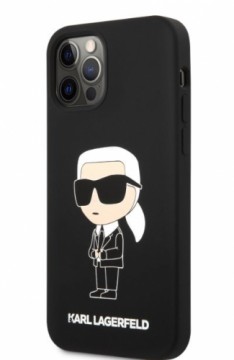 Karl Lagerfeld  
       Apple  
       iPhone 12/12 Pro Liquid Silicone Ikonik NFT Case 
     Black