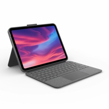 iPad Vāciņš + Tastatūra Logitech Combo Touch 920-011439 Spāņu Qwerty Pelēks