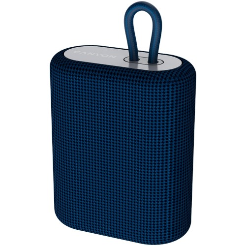 Canyon BSP-4 Bluetooth Speaker, BT V5.0, BLUETRUM AB5365A, TF card support, Type-C USB port, 1200mAh polymer battery, Blue, cable length 0.42m, 114*93*51mm, 0.29kg image 2