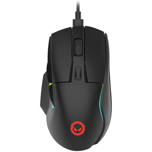 LORGAR gaming mice, Optical Gaming Mouse with 6 programmable buttons, Pixart ATG4090 sensor, DPI can be up to 8000, 30 million times key life, 1.8m PVC USB cable, Matt UV coating and RGB lights with 4 LED flowing mode, size:124.90*71.65*41.36mm, 115g image 1