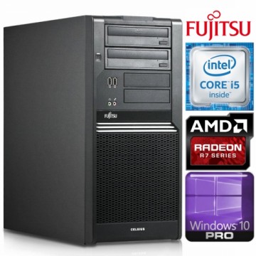 Fujitsu W380 Tower i5-650 8GB 256SSD R7-240 4GB WIN10Pro