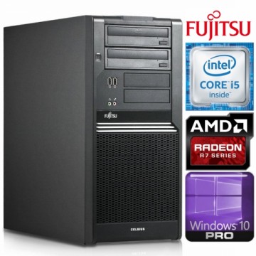 Fujitsu W380 Tower i5-650 4GB 256SSD R7-240 4GB WIN10Pro