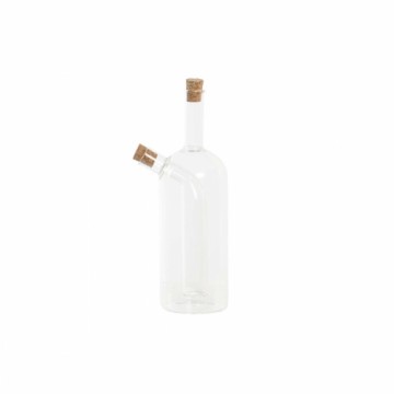 Menāža DKD Home Decor Caurspīdīgs Korķis Borosilikāta glāze (9 x 6,5 x 21,5 cm) (500 ml)