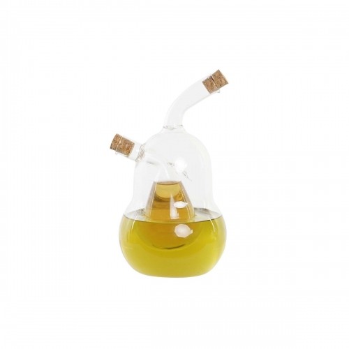 Oil and Vinegar Set DKD Home Decor Caurspīdīgs Korķis Borosilikāta glāze (12 x 10 x 18,6 cm) (540 ml) image 2