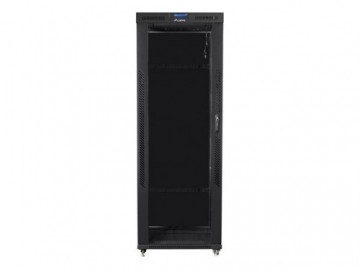 Lanberg Installation cabinet rack 19 42U 800x800 black, glass door LCD (Flat pack)