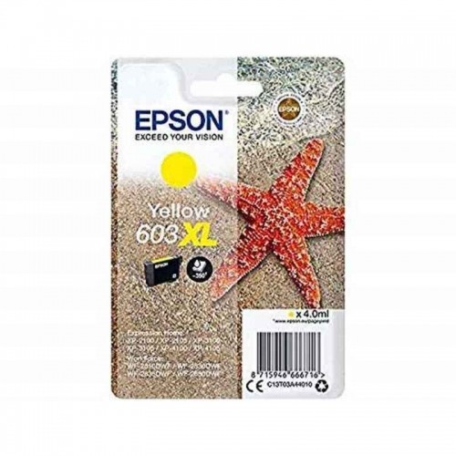 Картридж с оригинальными чернилами Epson 603XL Жёлтый image 1