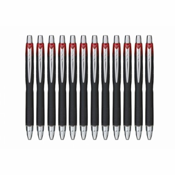 Liquid ink ballpoint pen Uni-Ball Rollerball Jetstream SXN-210 Красный 12 штук