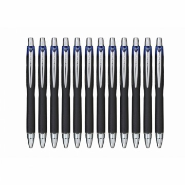 Liquid ink ballpoint pen Uni-Ball Rollerball Jetstream SXN-210 Синий 12 штук
