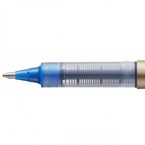 Liquid ink ballpoint pen Uni-Ball Rollerball Eye Broad UB-150 Zils 12 gb. image 2