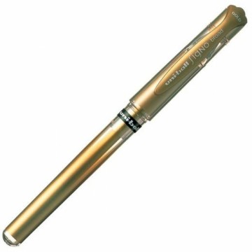 Liquid ink ballpoint pen Uni-Ball Signo Broad UM-153 W Позолоченный 12 штук