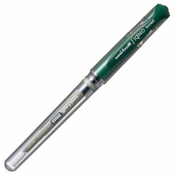 Liquid ink ballpoint pen Uni-Ball Signo Broad UM-153 W Зеленый 12 штук