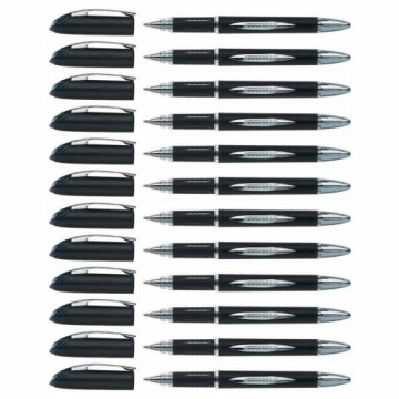 Liquid ink ballpoint pen Uni-Ball Rollerball Jestsream SX-210 Чёрный 12 штук