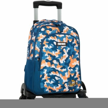 Школьный рюкзак с колесиками Fortnite Синий Камуфляж (42 X 32 X 20 cm)