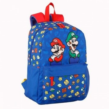Школьный рюкзак Super Mario Красный Синий (31 x 43 x 13 cm)