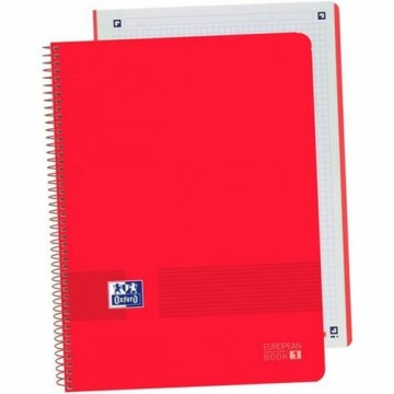 Piezīmju klade Oxford Live&Go Sarkans A4 5 gb.