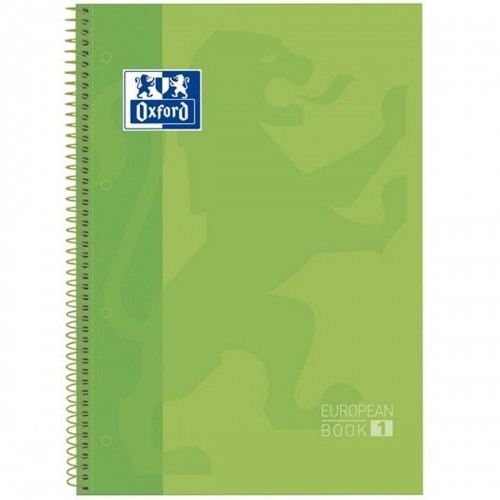 Piezīmju klade Oxford European Book Apple Zaļš A4 5 gb. image 1