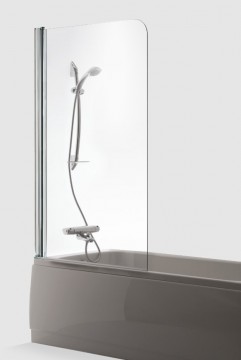 Brasta Glass Шторка для ванны MAJA 70 Тонированный серый или коричневый