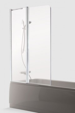 Brasta Glass Шторка для ванны MAJA PLIUS 90 Тонированный серый или коричневый