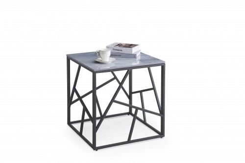 Halmar UNIVERSE 2 KWADRAT, coffee table, gray marble / black image 1