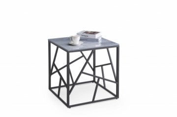 Halmar UNIVERSE 2 KWADRAT, coffee table, gray marble / black