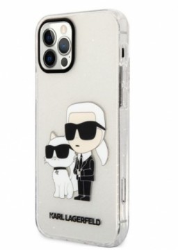 Karl Lagerfeld  
       -  
       iPhone 12/12 Pro IML Glitter Karl and Choupette NFT Case 
     Transparent