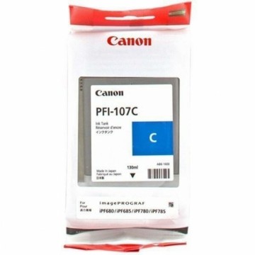 Oriģinālais Tintes Kārtridžs Canon PFI-107C Ciānkrāsa