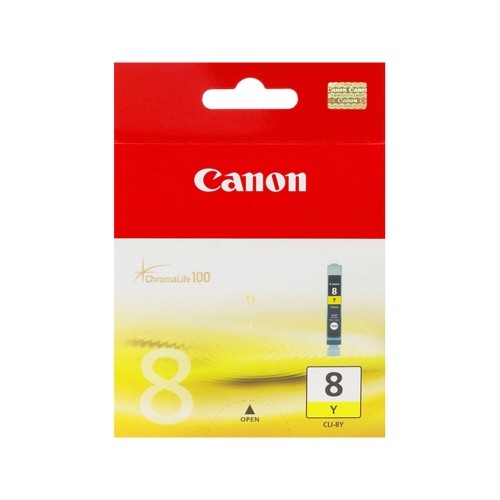 Oriģinālais Tintes Kārtridžs Canon CLI-8 Dzeltens image 2