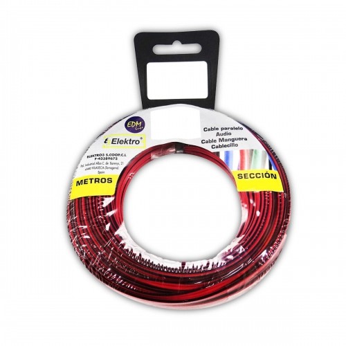 Аудио кабель EDM 2 x 1,5 mm Красный/Черный 20 m image 1