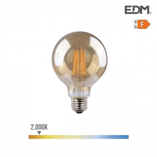 Светодиодная лампочка EDM 8 W E27 A+ 720 Lm (2000 K) image 1