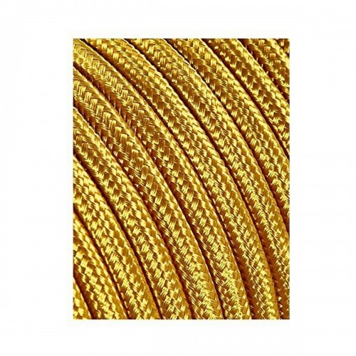 Kabelis EDM C12 2 x 0,75 mm Zelts Tekstils 5 m image 1