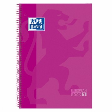Piezīmju klade Oxford European Book Fuksija A4 5 gb.