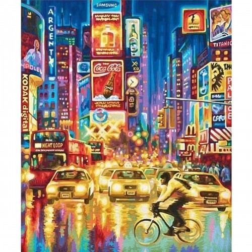 Name Krāsošanas komplekts Alex Bog Amazing Times Square NYC Cipari (40 x 50 cm) image 3