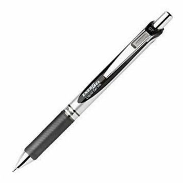 Pildspalva Pentel EnerGel Deluxe Melns 12 gb.